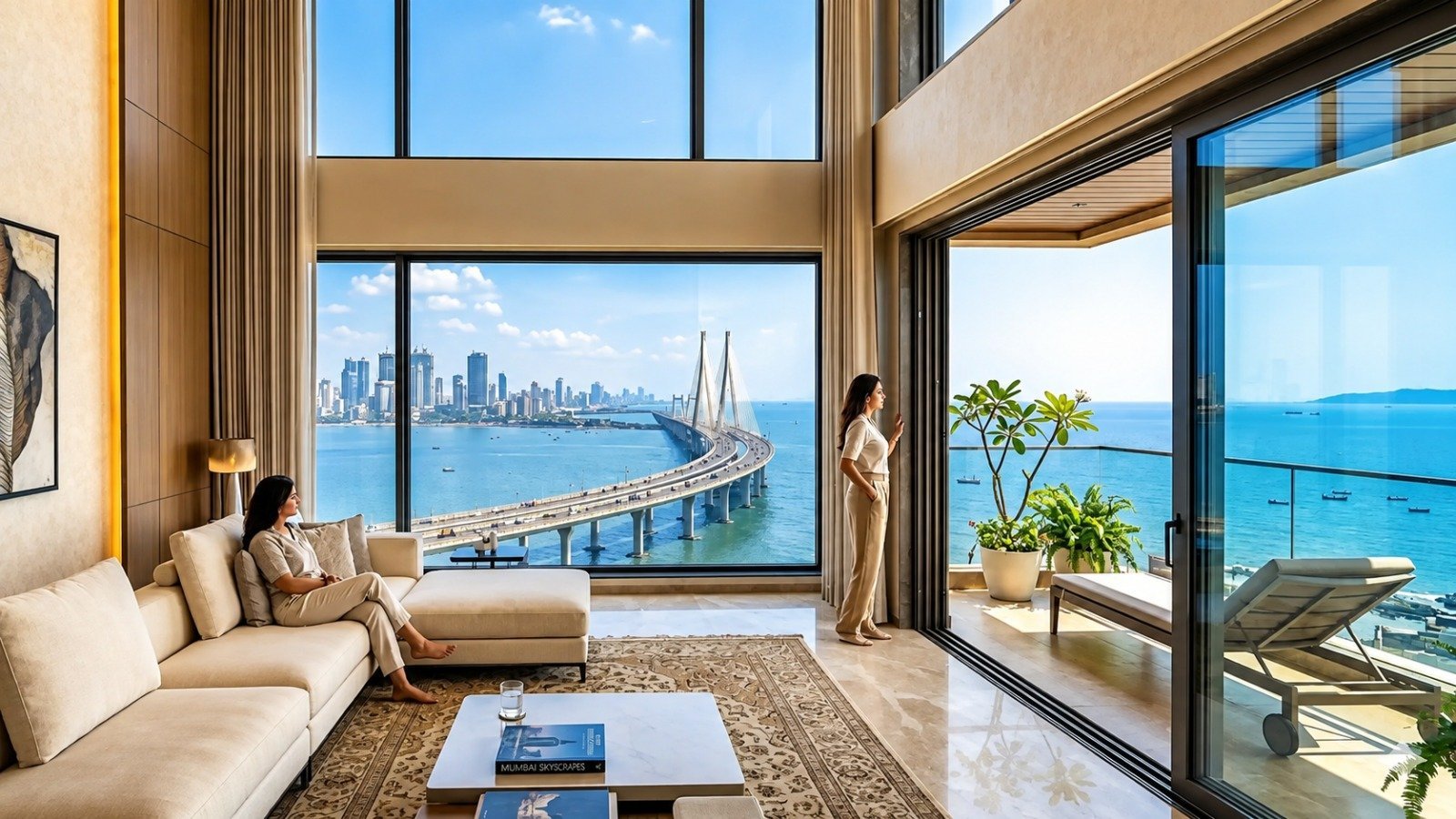 [PROJECT NAME] — exterior view at dusk, Bandra West